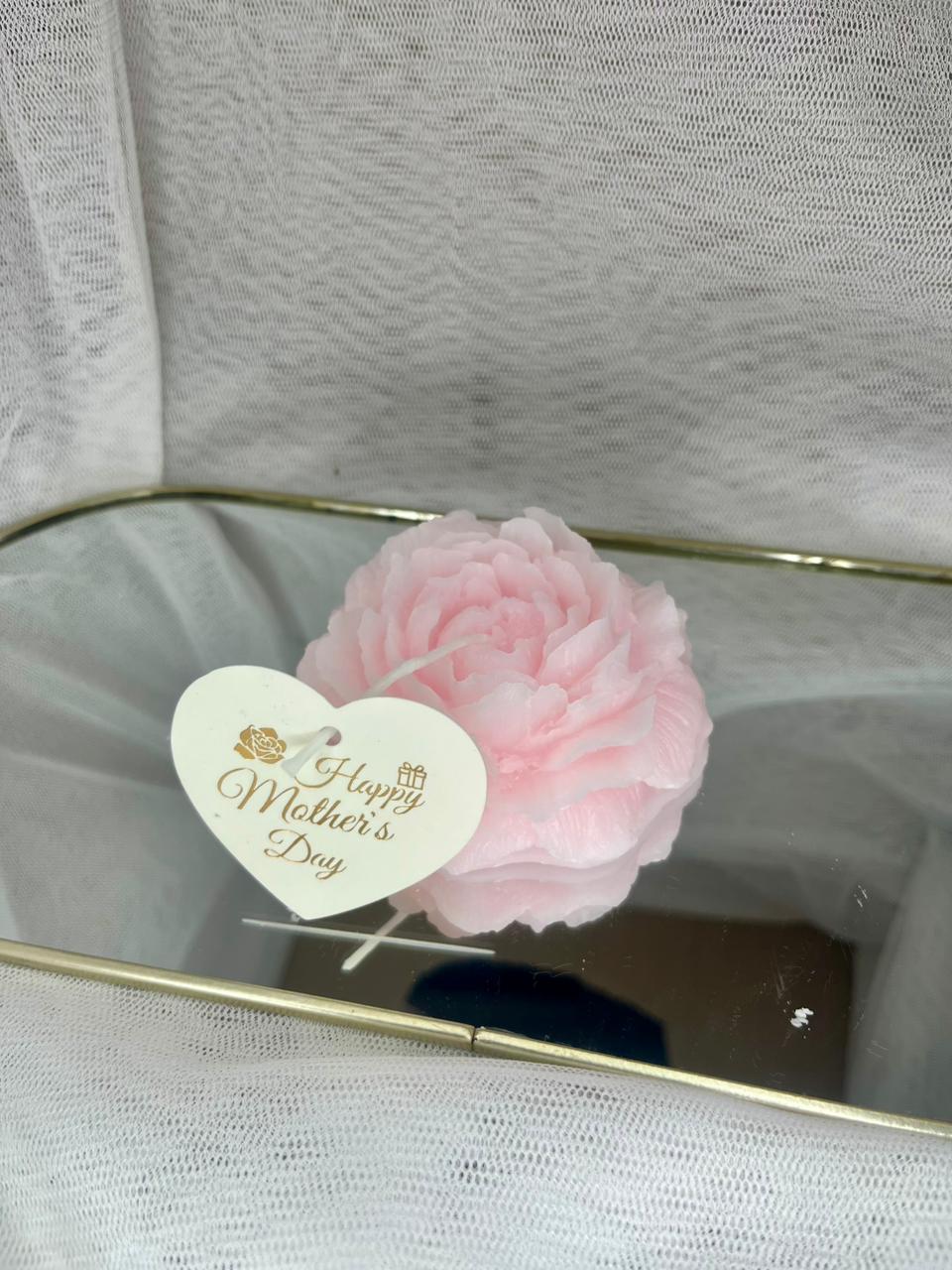 Peony Flower Candle