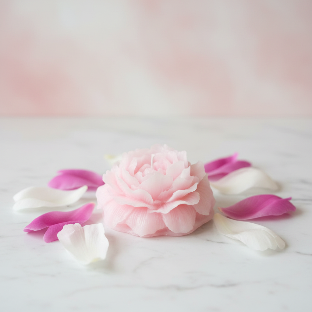 Peony Flower Candle Product Image